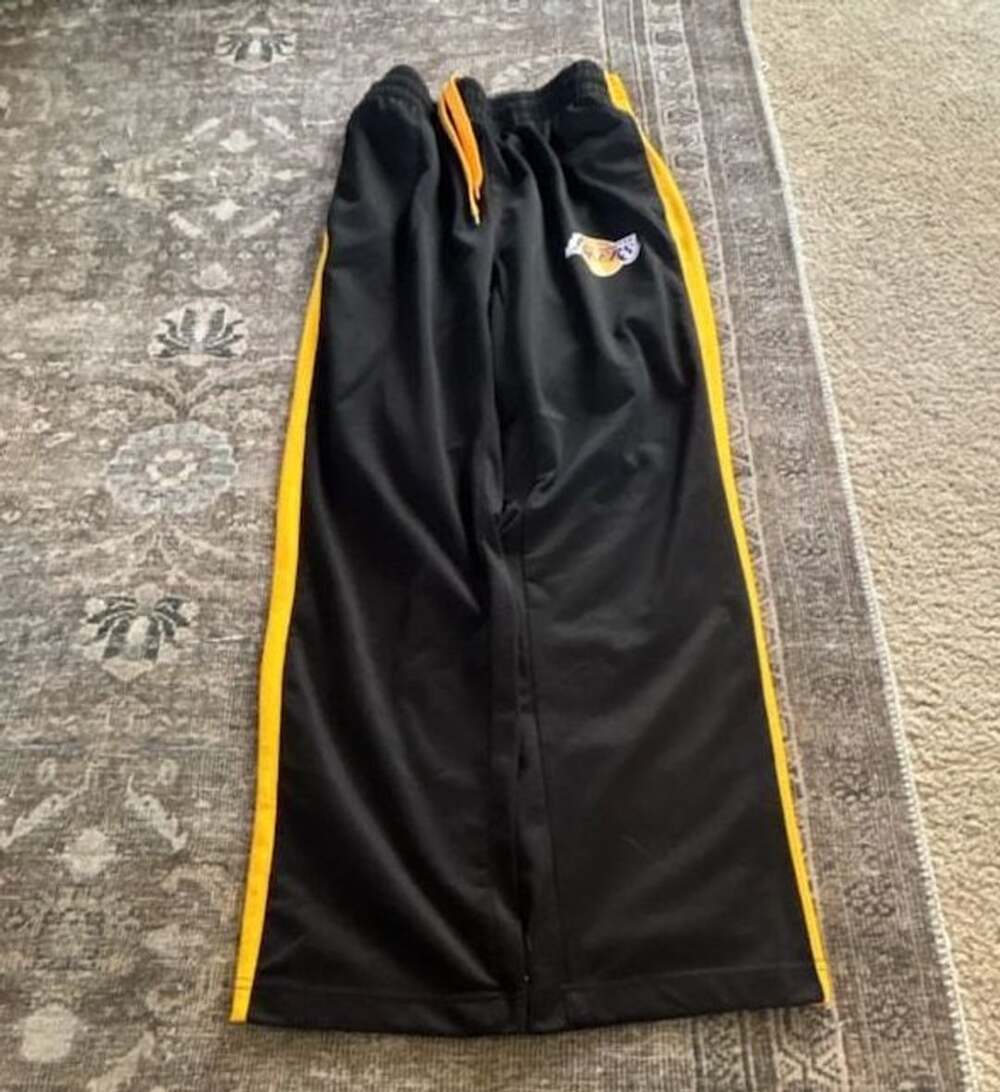 NBA Los Angeles Lakers Black and Yellow Sweatpants Size Small